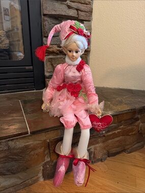 Cynthia Rowley Pink Valentine Elf Doll